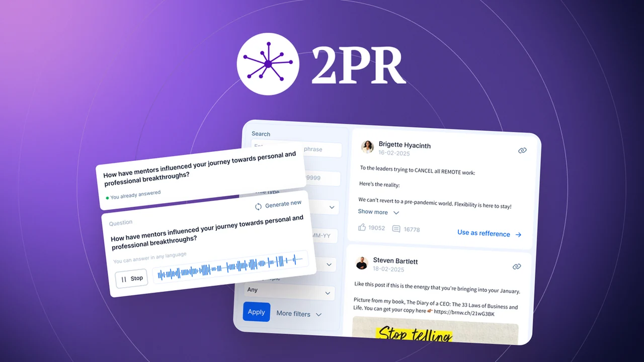 2PR - AI-powered LinkedIn content creation | AppSumo Review