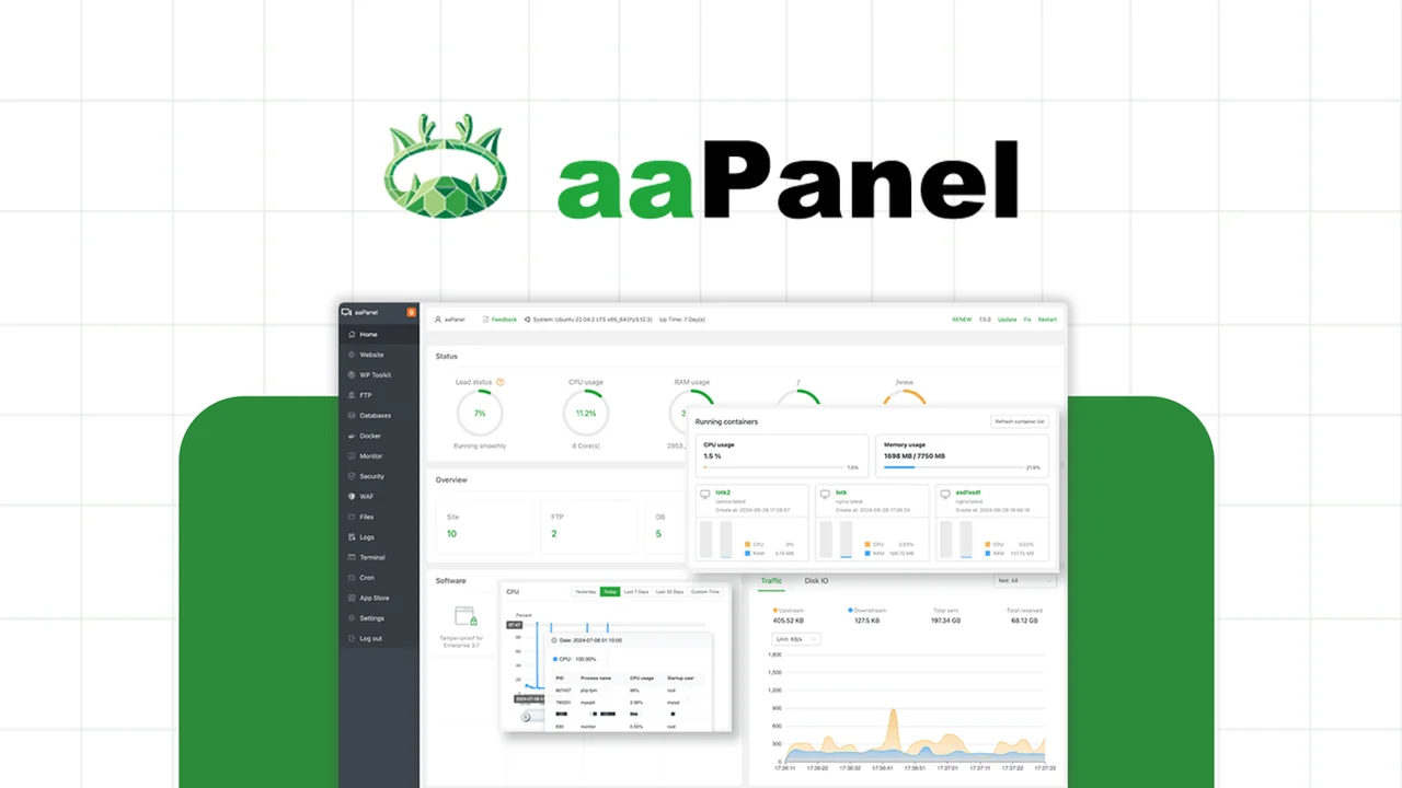 aaPanel - Effortless Web Hosting Server Management