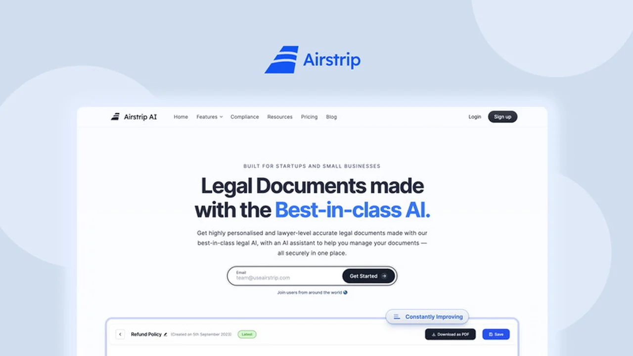 Airstrip AI | AppSumo Review: Streamlining Legal Documents for Your Business