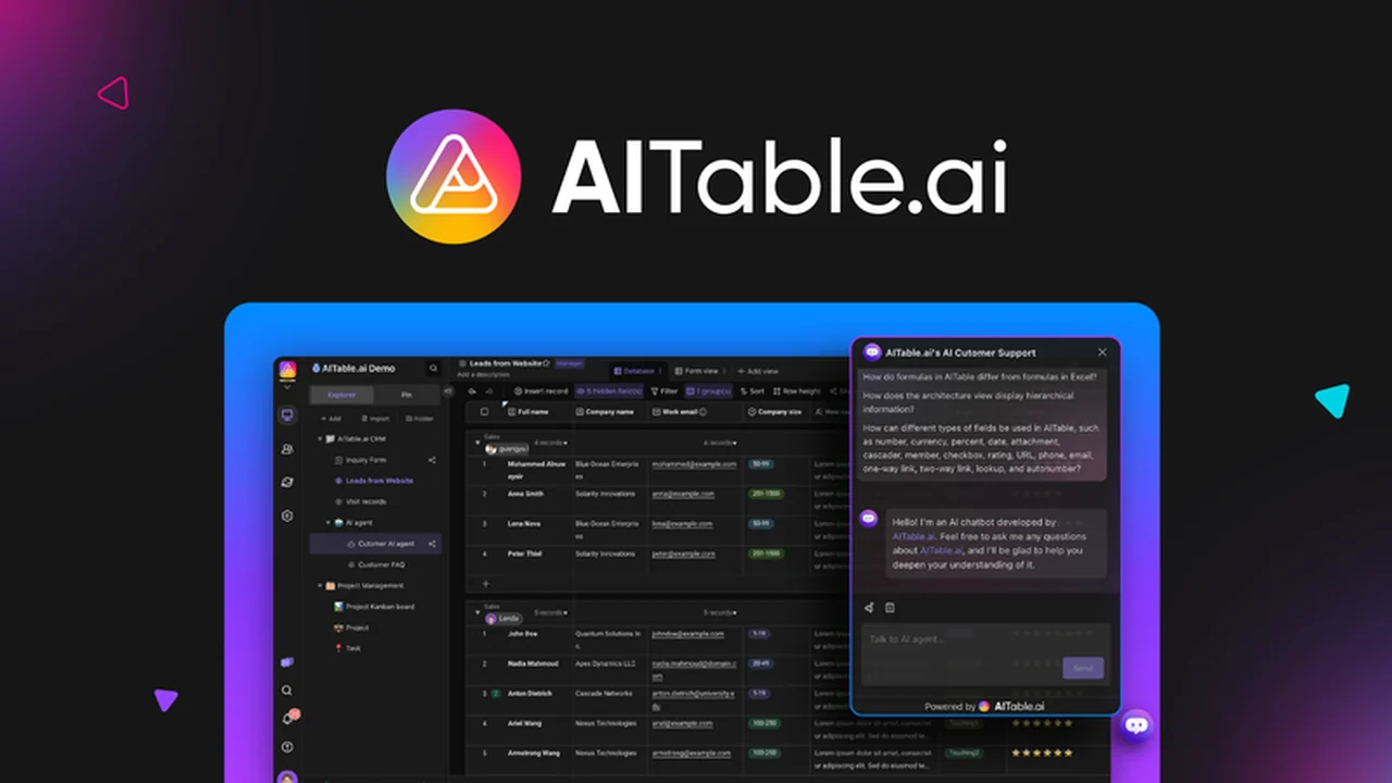 AITable.ai – Build Custom Databases with AI for Smarter Workflows