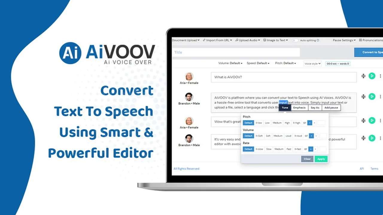 AiVOOV - Text to Speech Solution Review: High-Quality AI Voices for Your Projects
