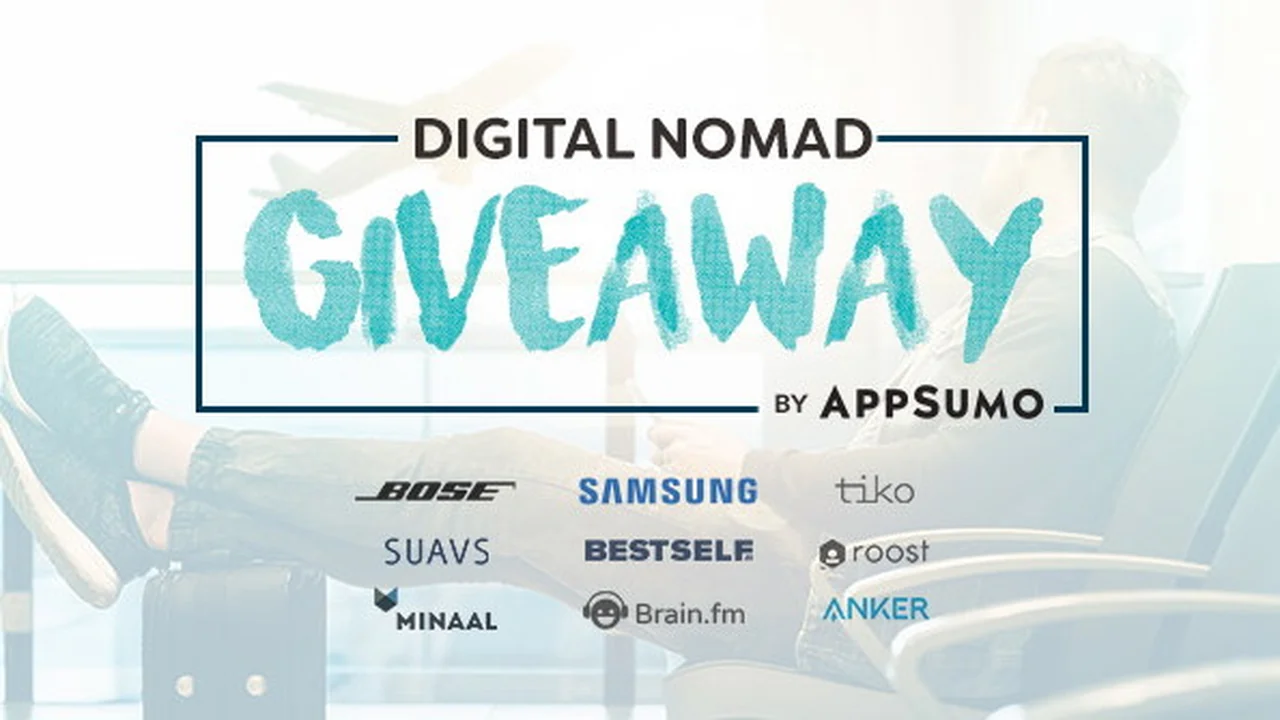 AppSumo Digital Nomad Giveaway: Your Chance to Win Top Travel Gear