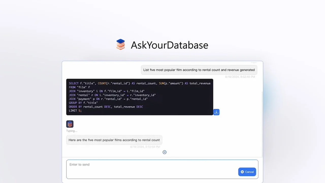 AskYourDatabase - Plus Exclusive | AppSumo: Simplify Your Data Queries