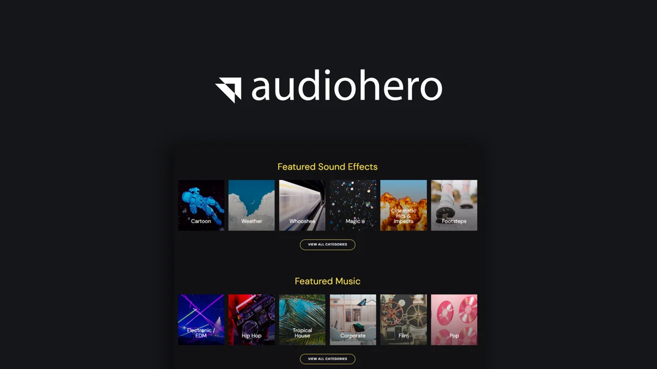AudioHero - Unlimited Licensing for 300k+ Tracks Review