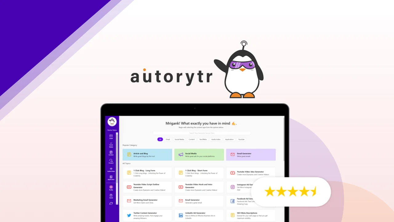 autorytr - Write Content and Ads Instantly with AI Review