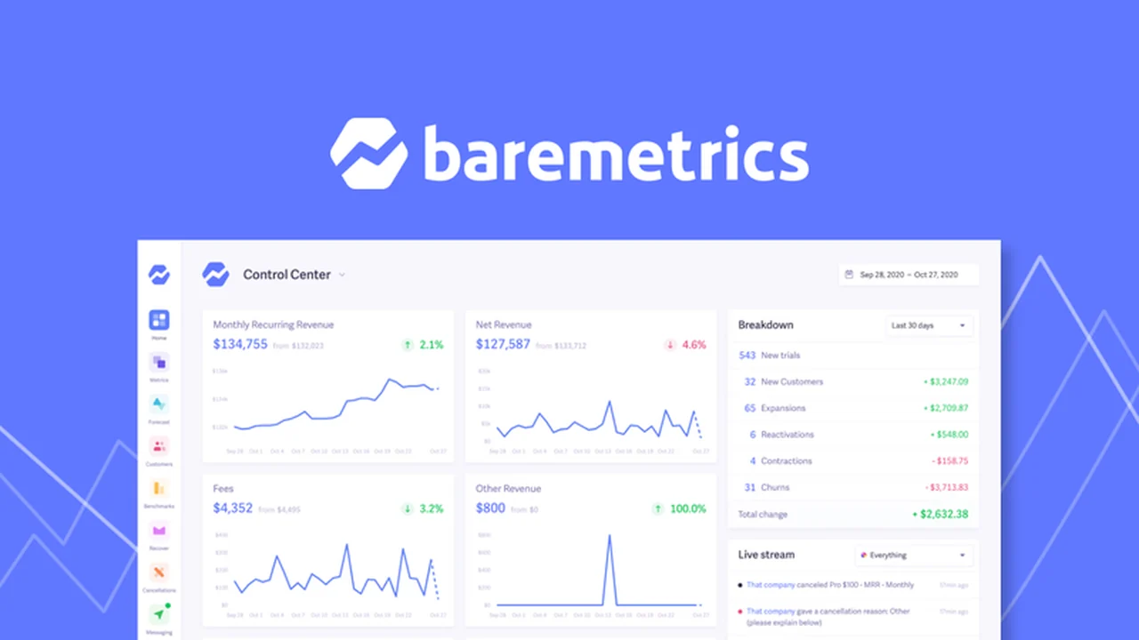 Baremetrics - Get Real-Time Metrics and Insights