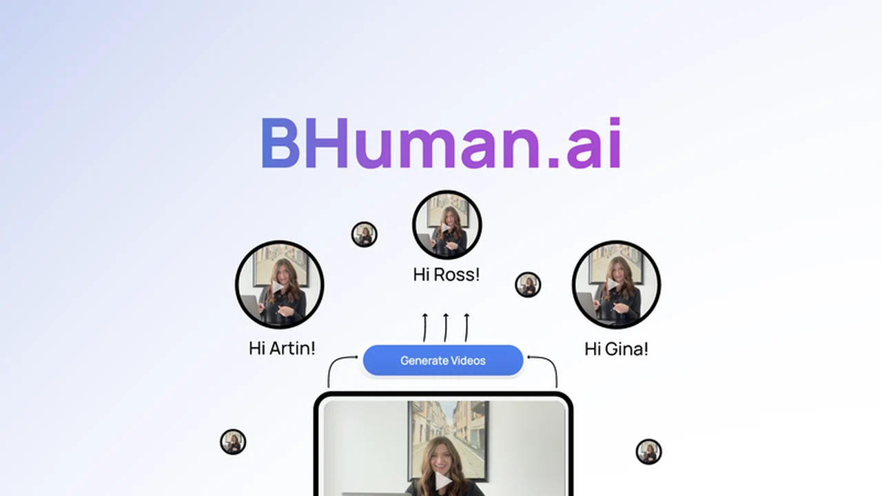 BHuman – AI-Powered Personalized Video Creation for Scaled Outreach