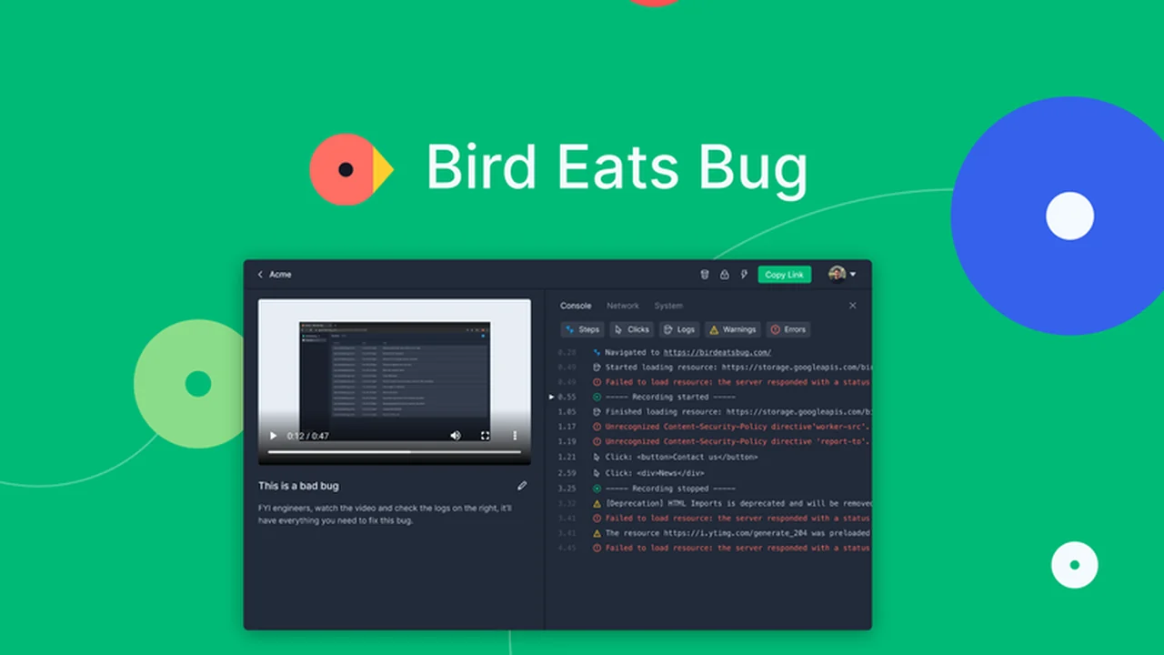 Bird Eats Bug - Streamline Your Bug Reporting Workflow