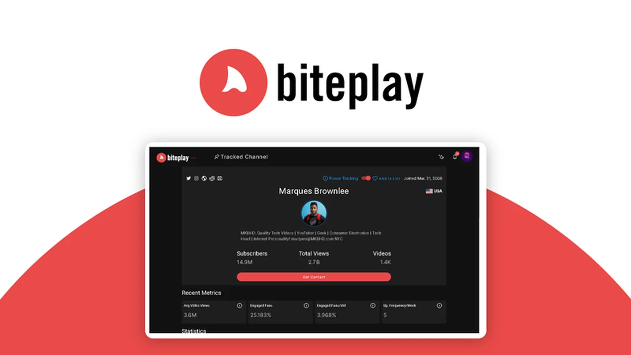 Biteplay – Your YouTube Audience Discovery and Outreach Tool