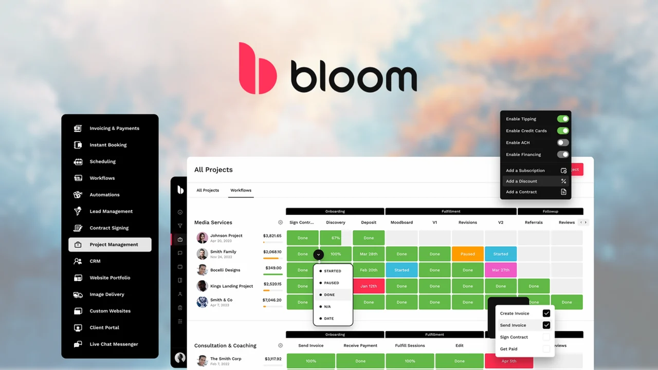 Bloom – Manage Clients and Projects Like a Pro: A Comprehensive Review