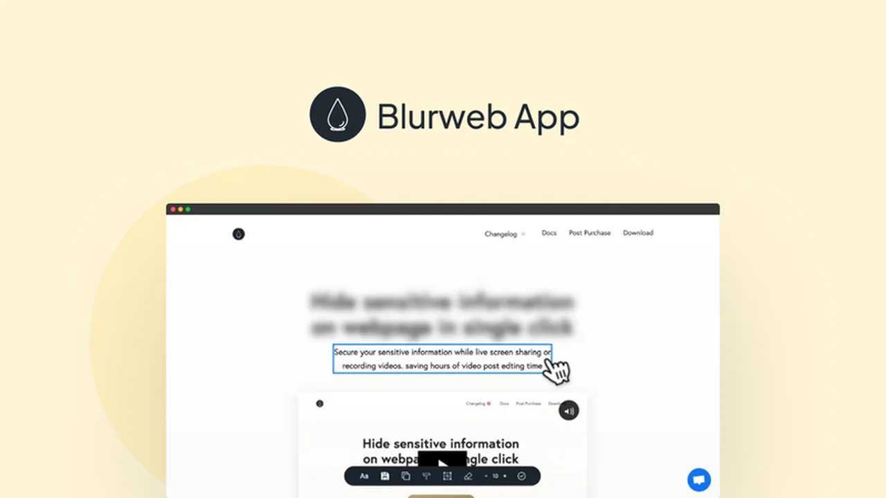 Blurweb App – Plus Exclusive Review: Seamlessly Hide Sensitive Info During Screen Sharing