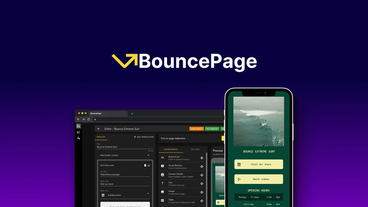 BouncePage Review: Effortless Mobile Landing Pages