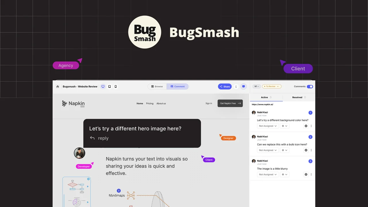 BugSmash: Streamline Visual Feedback and Collaboration