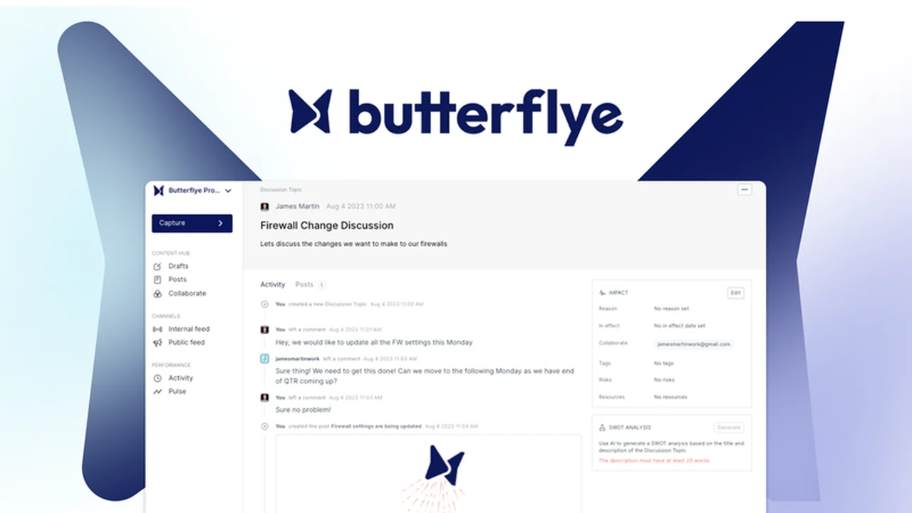 butterflye - Seamlessly Announce Updates and Gather Feedback