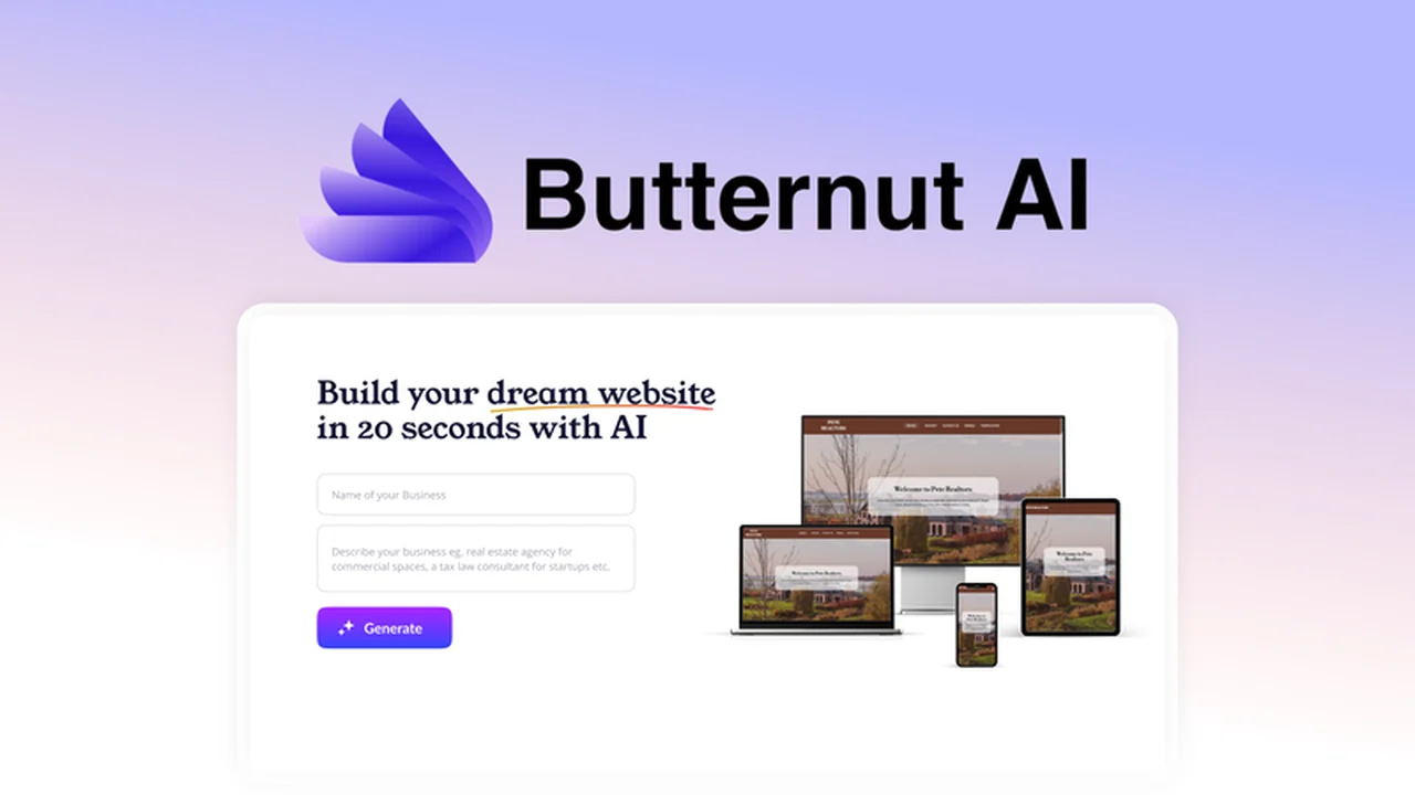 Butternut AI - Plus Exclusive: Effortless Website Building with AI