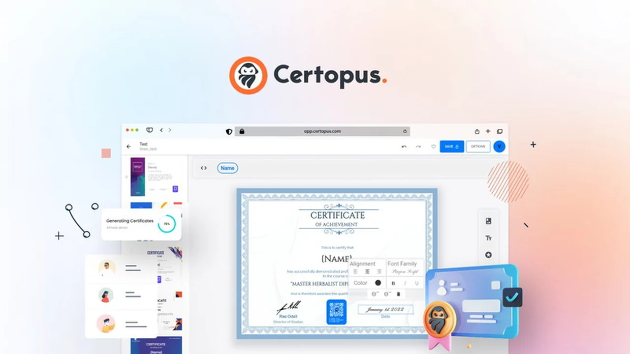 Certopus | AppSumo: Design and Deliver Verifiable Digital Credentials