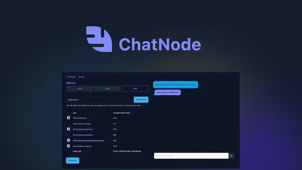 ChatNode AI - Train AI Chatbots on Your Own Data | AppSumo Review