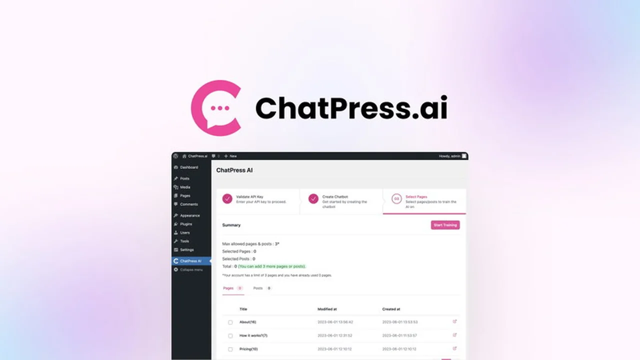 ChatPress.ai | AppSumo Review: Your WordPress AI Chatbot Solution