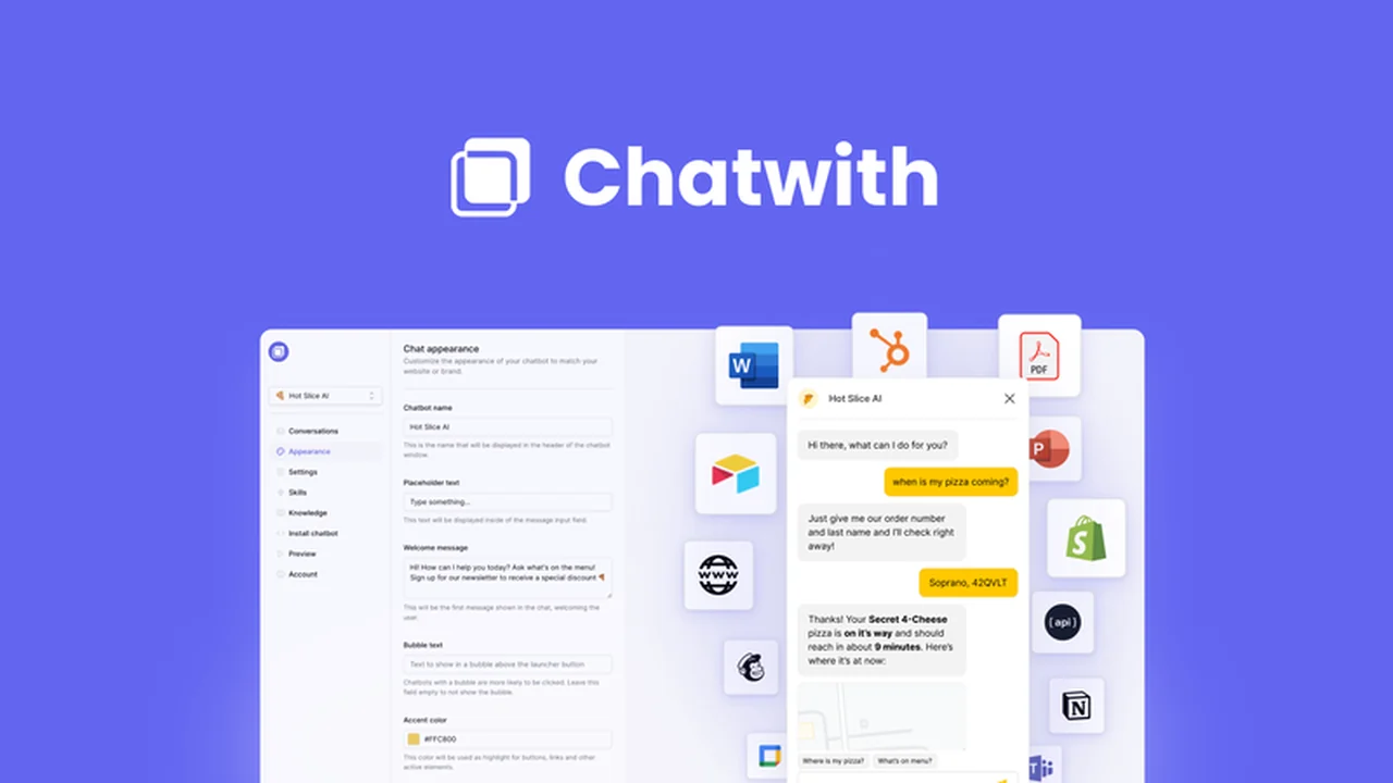 Chatwith – Elevate Your Website Support with an Intelligent AI Chatbot