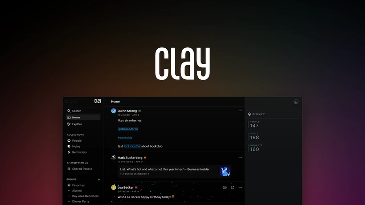Clay - Cultivate Relationships with AI: Your Ultimate Network Organizer