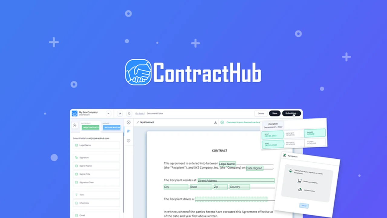 ContractHub Review: Streamline Contracts & E-Signatures