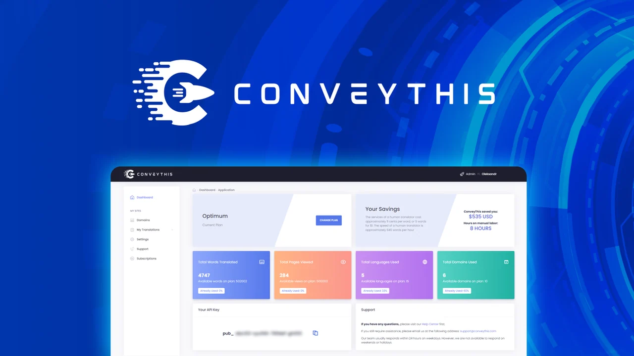 ConveyThis: Effortless Website Translation for Global Reach | AppSumo Review