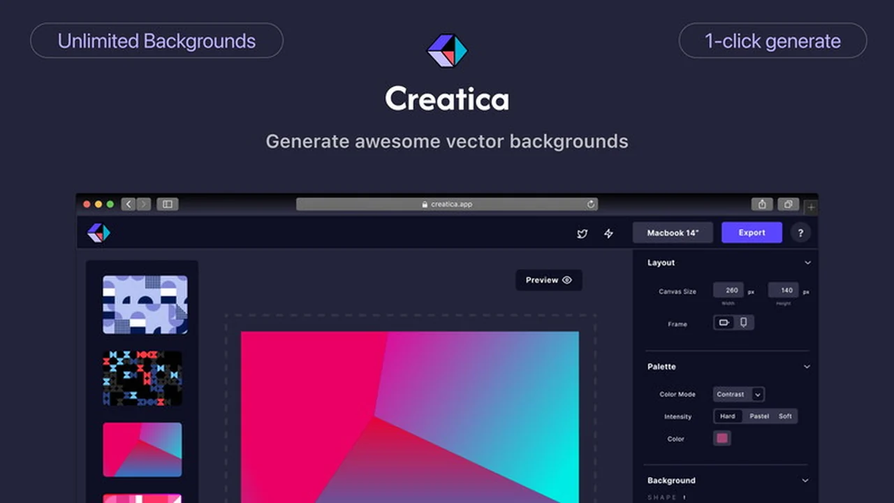 Creatica | AppSumo Review: Unlimited Vector Backgrounds Made Easy