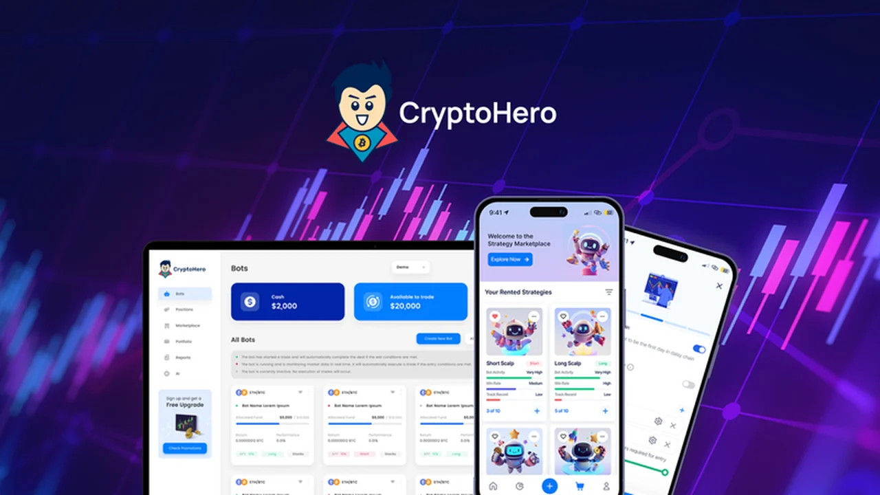 CryptoHero – Automate Your Crypto Trades Around the Clock