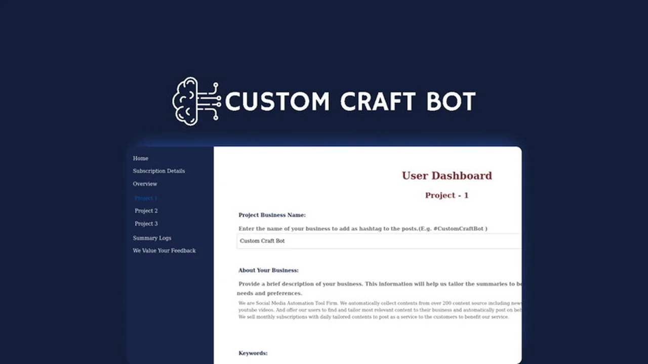 Custom Craft Bot | AppSumo: Automate Your Social Media Content