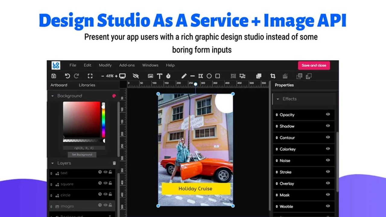Design Studio As A Service | AppSumo: Integrate a Powerful Graphic Editor