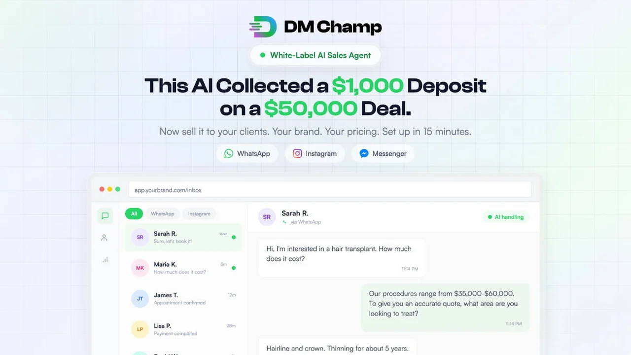 DM Champ | AppSumo Review: Your 24/7 AI Sales Assistant