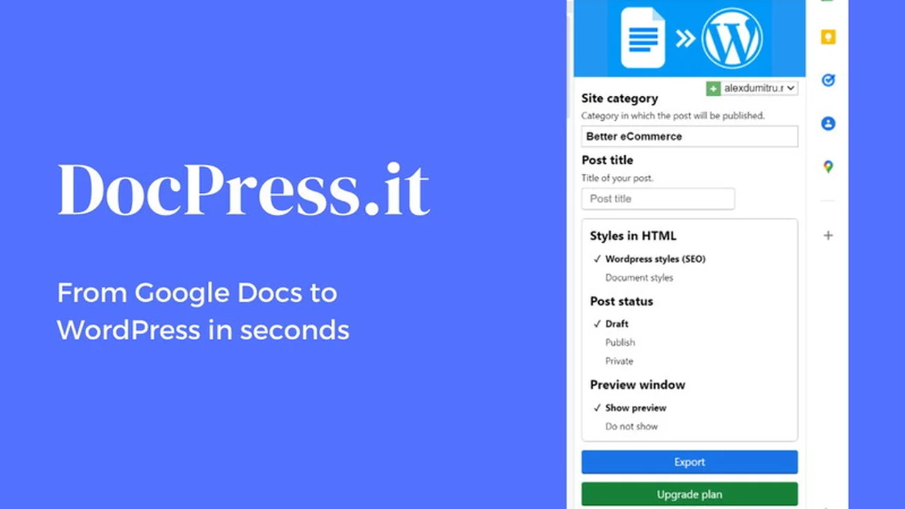 DocPress.it Review: Seamless Google Docs to WordPress Publishing