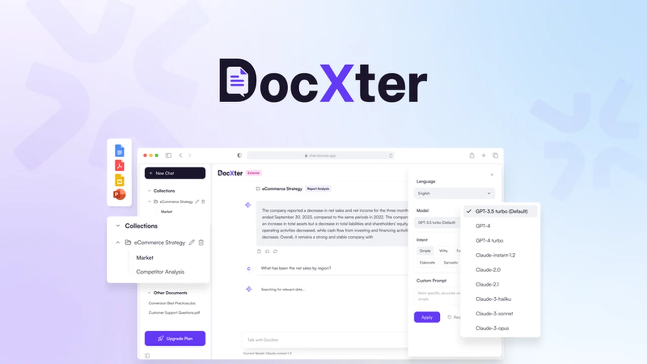 DocXter - Plus Exclusive: Revolutionize Document Interaction with AI