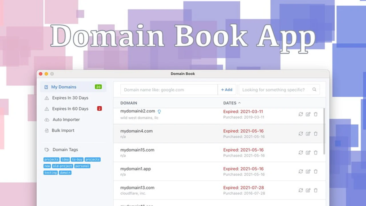 Domain Book App (Mac) Review: Streamline Your Domain Management