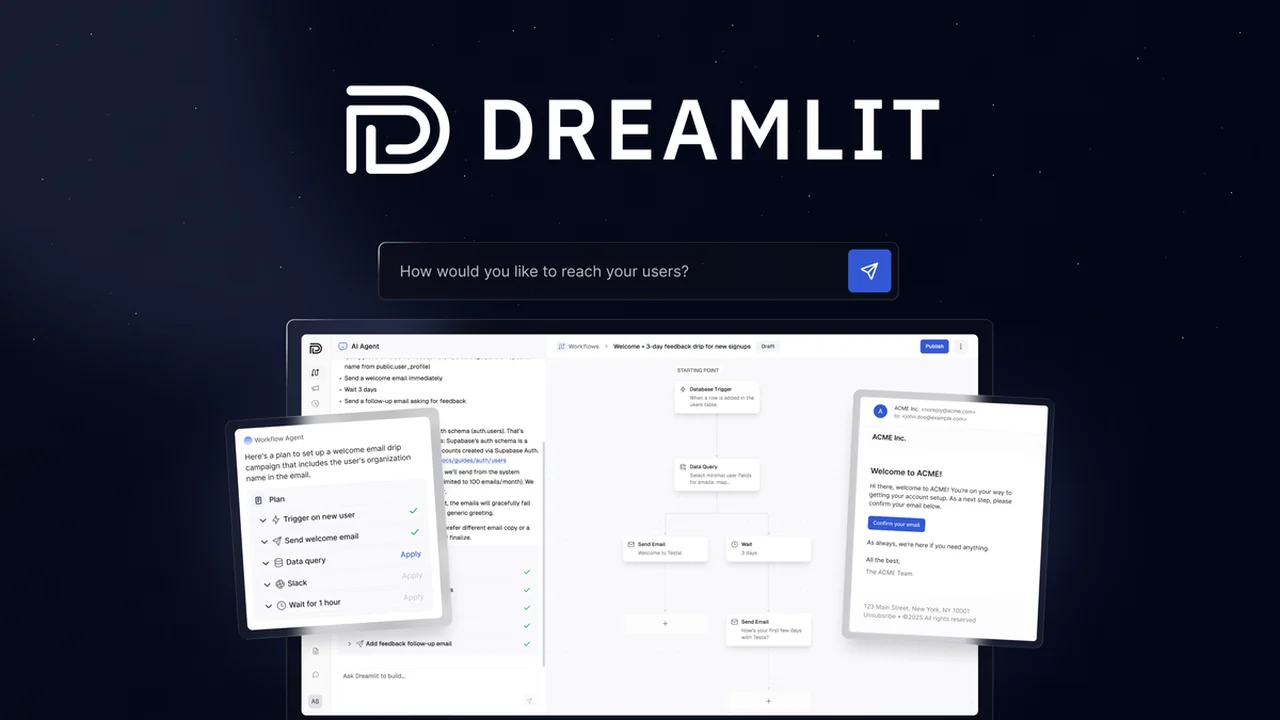Dreamlit AI Review: Streamline App Emails with AI Chat