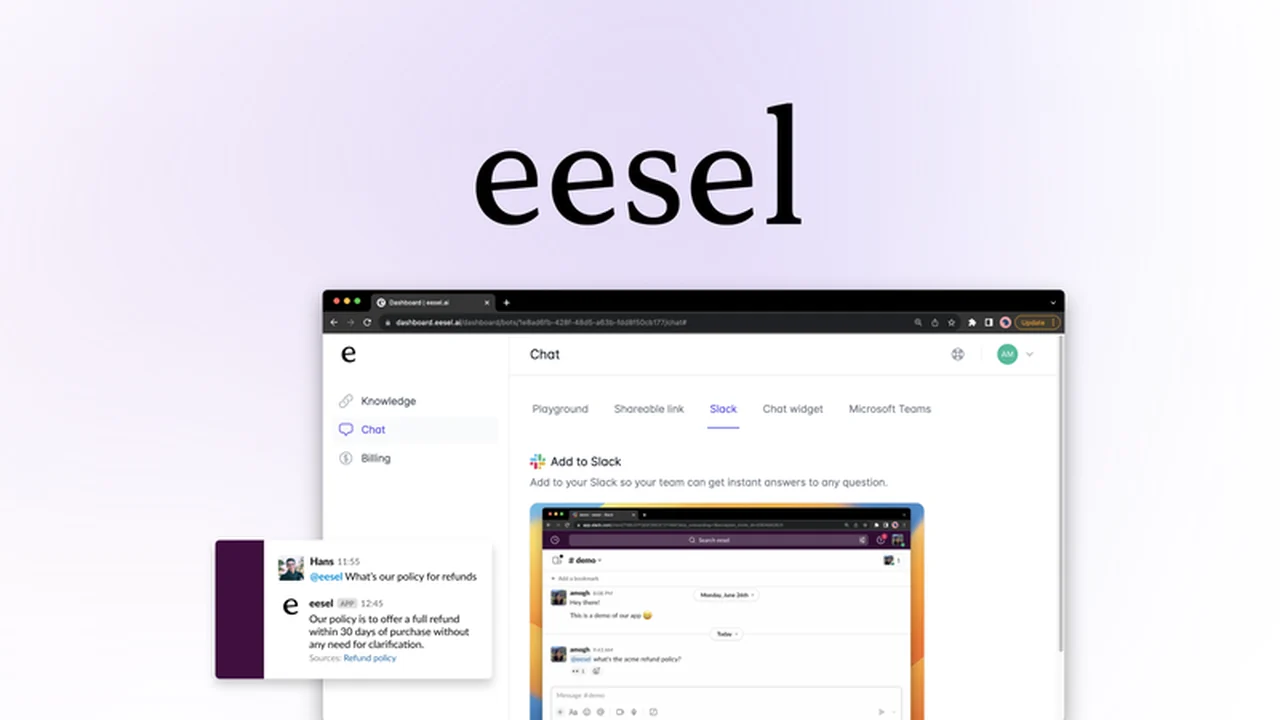 eesel AI Review: Your Company Knowledge, Chatbot Ready