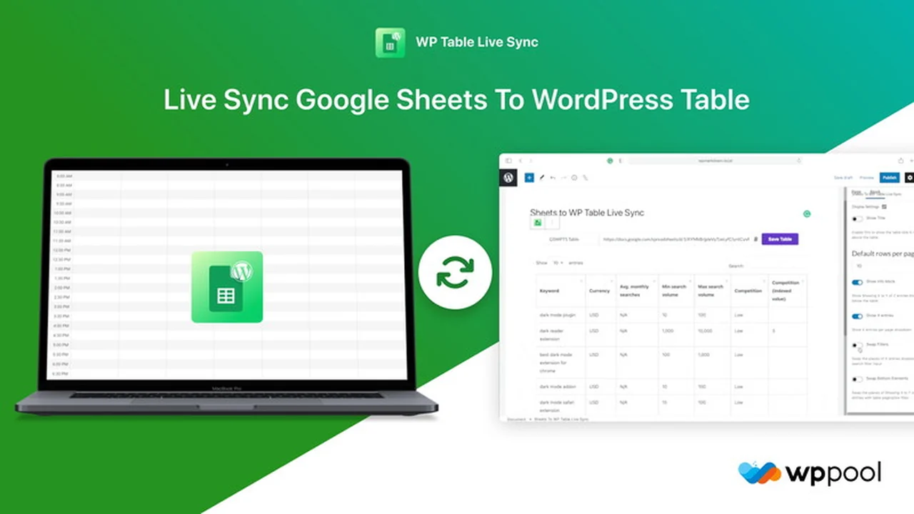 Effortlessly Sync Google Sheets to WordPress Tables with Live Updates