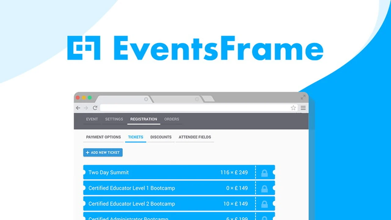 EventsFrame | AppSumo: Streamline Your Event Ticketing