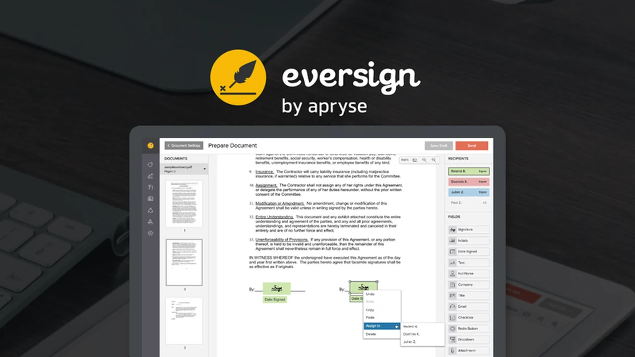 Eversign - Streamline Document Signing with AppSumo