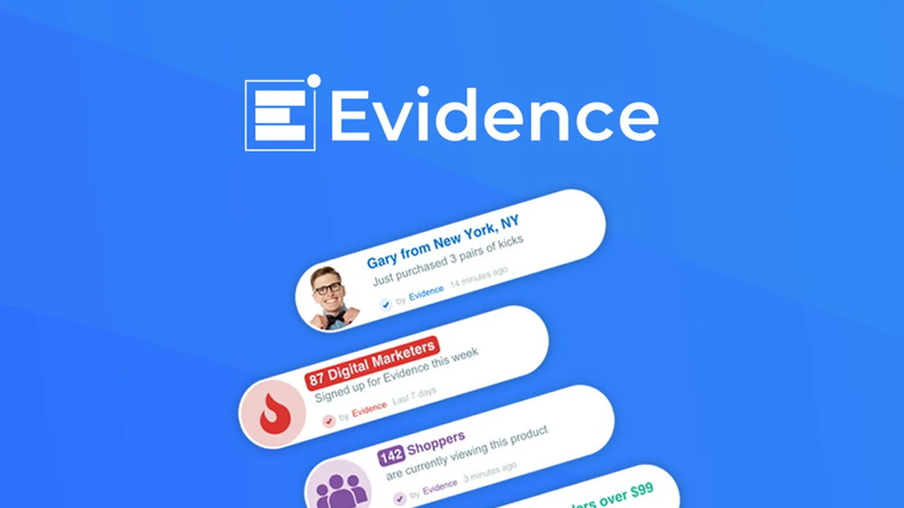 Evidence | AppSumo Review: Boost Conversions with Real-Time Social Proof