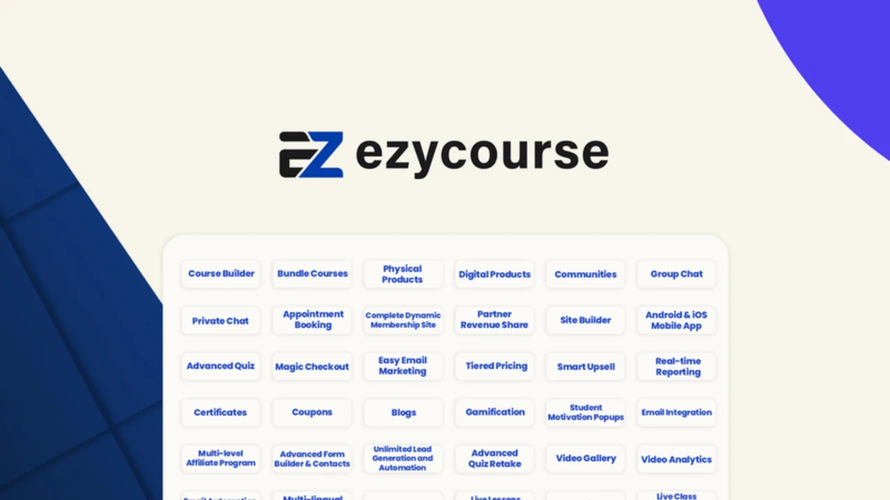 EzyCourse: Your All-in-One Platform for Selling Online Courses & Products