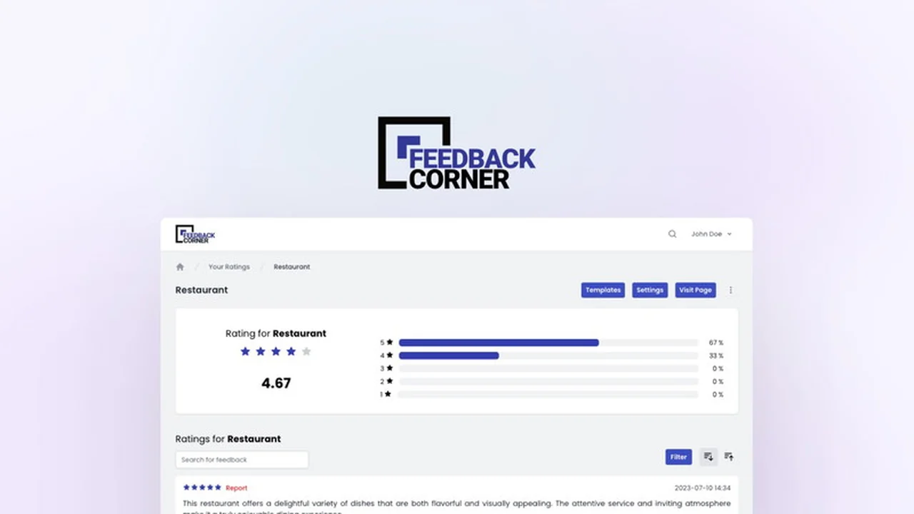 FeedbackCorner | AppSumo: Streamline Your Customer Feedback Collection