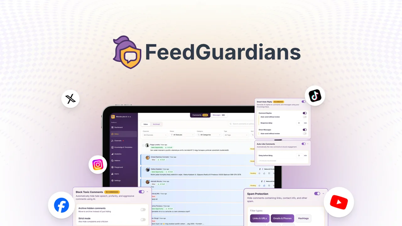 FeedGuardians: Streamline Social Media Moderation with AI