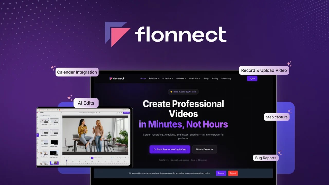 Flonnect – Streamline Your Screen Recording and Video Sharing with AI