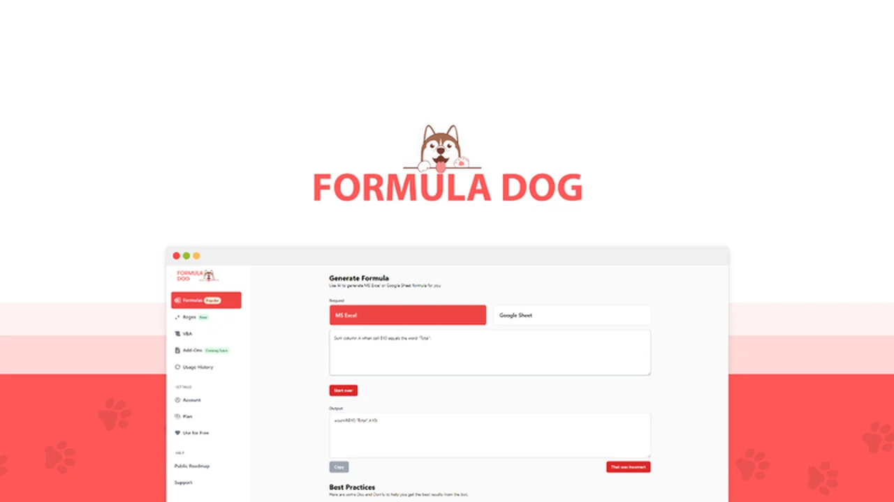 Formula.dog – Generate formulas with AI: A Comprehensive Review