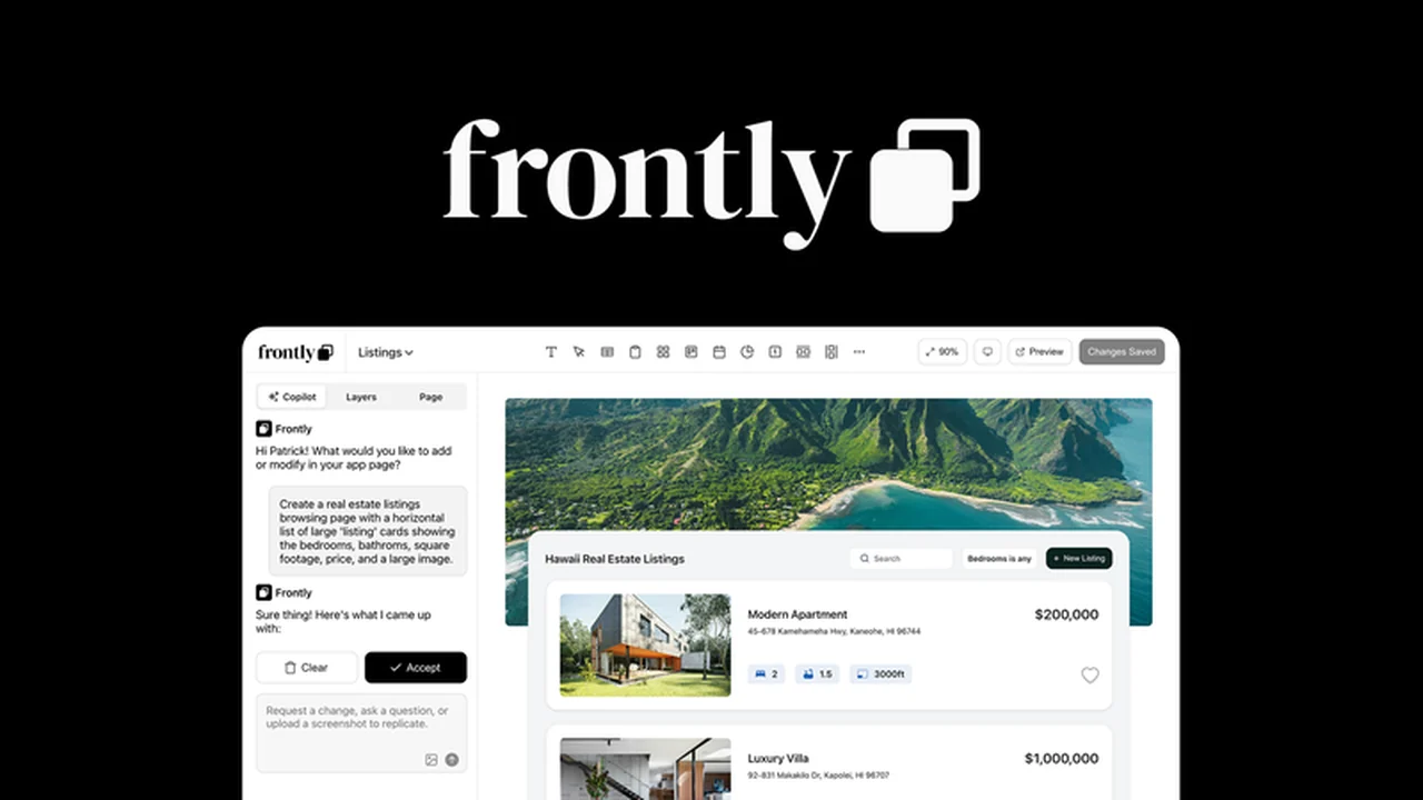 Frontly - Build Custom Software with AI Power