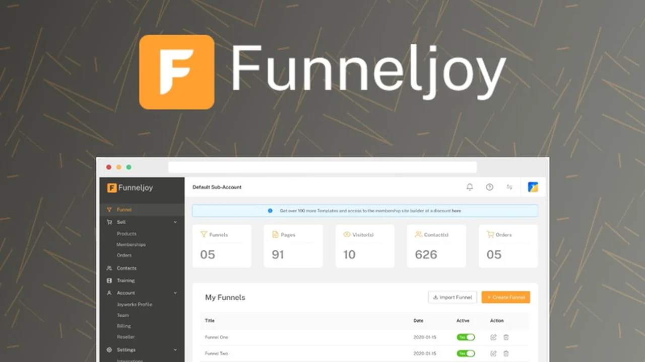 Funneljoy – Build custom sales funnels intuitively | AppSumo Review