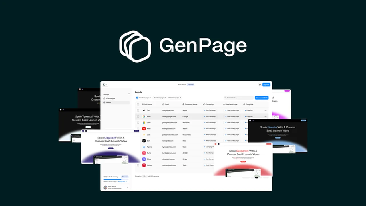 GenPage: Craft Personalized Landing Pages for Cold Outreach Success