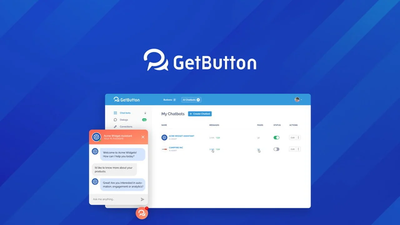 GetButton | AppSumo: Instant AI Support for Your Website