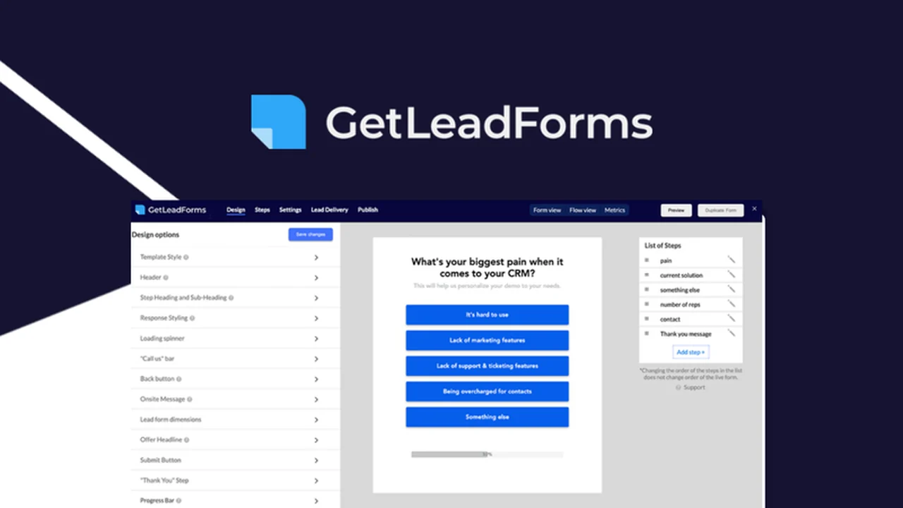 GetLeadForms - Build Engaging No-Code Multi-Step Forms